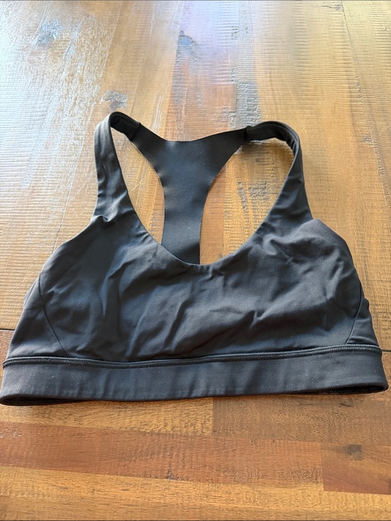 lululemon athletica Other - lululemon athletica Black Racerback Sports Bra with Logo